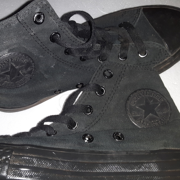 All black high top converse - Picture 2 of 2